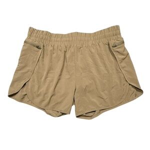 Women's Olive Green Athletic Shorts With Mesh Liner sz large